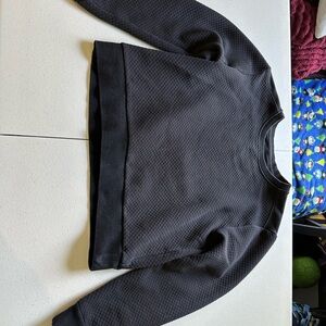 Born Primitive Black Waffle Classic Crew Neck Pullover